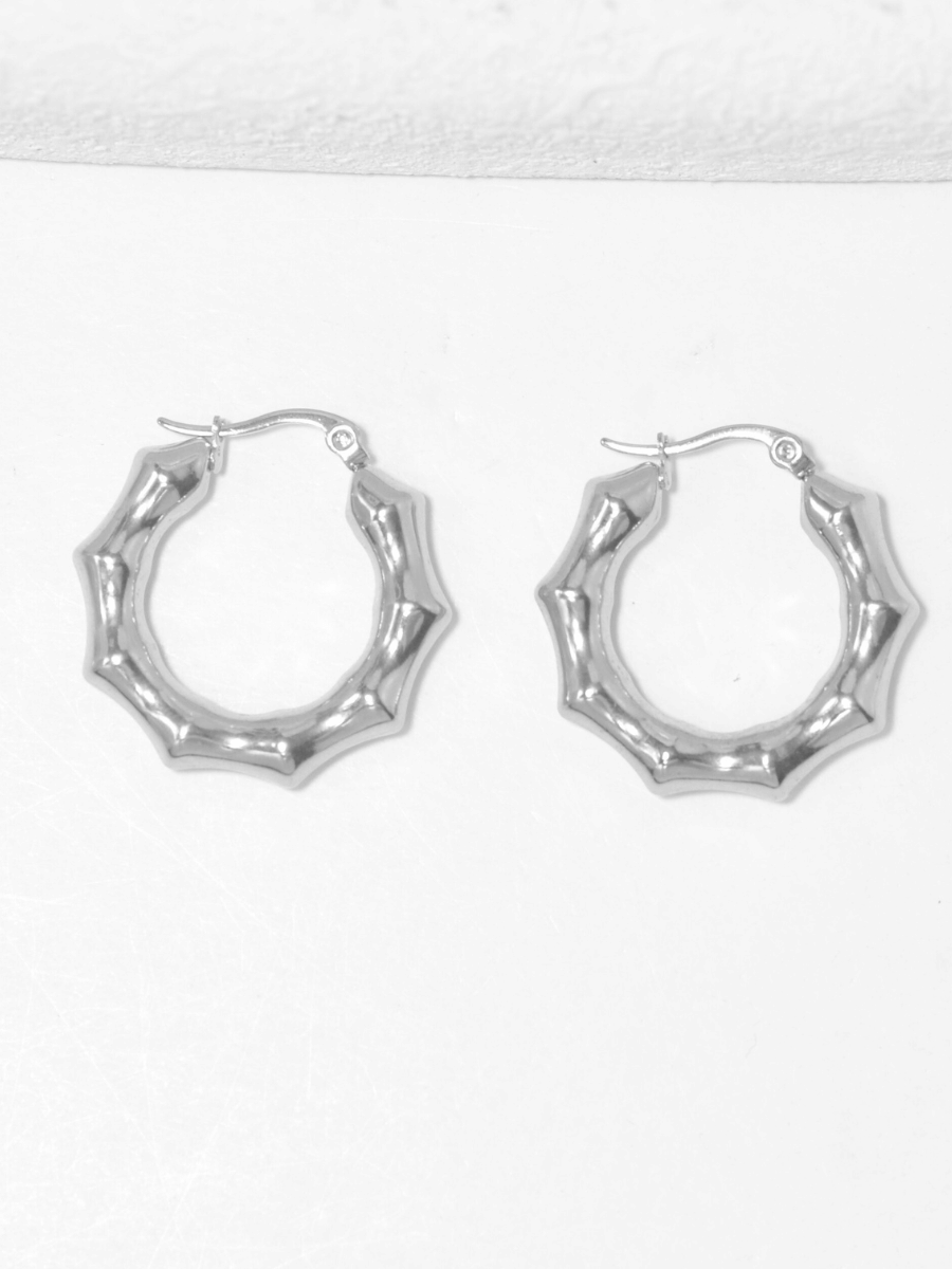 kadio jewelry Jasmine Hoop fashion silver earrings