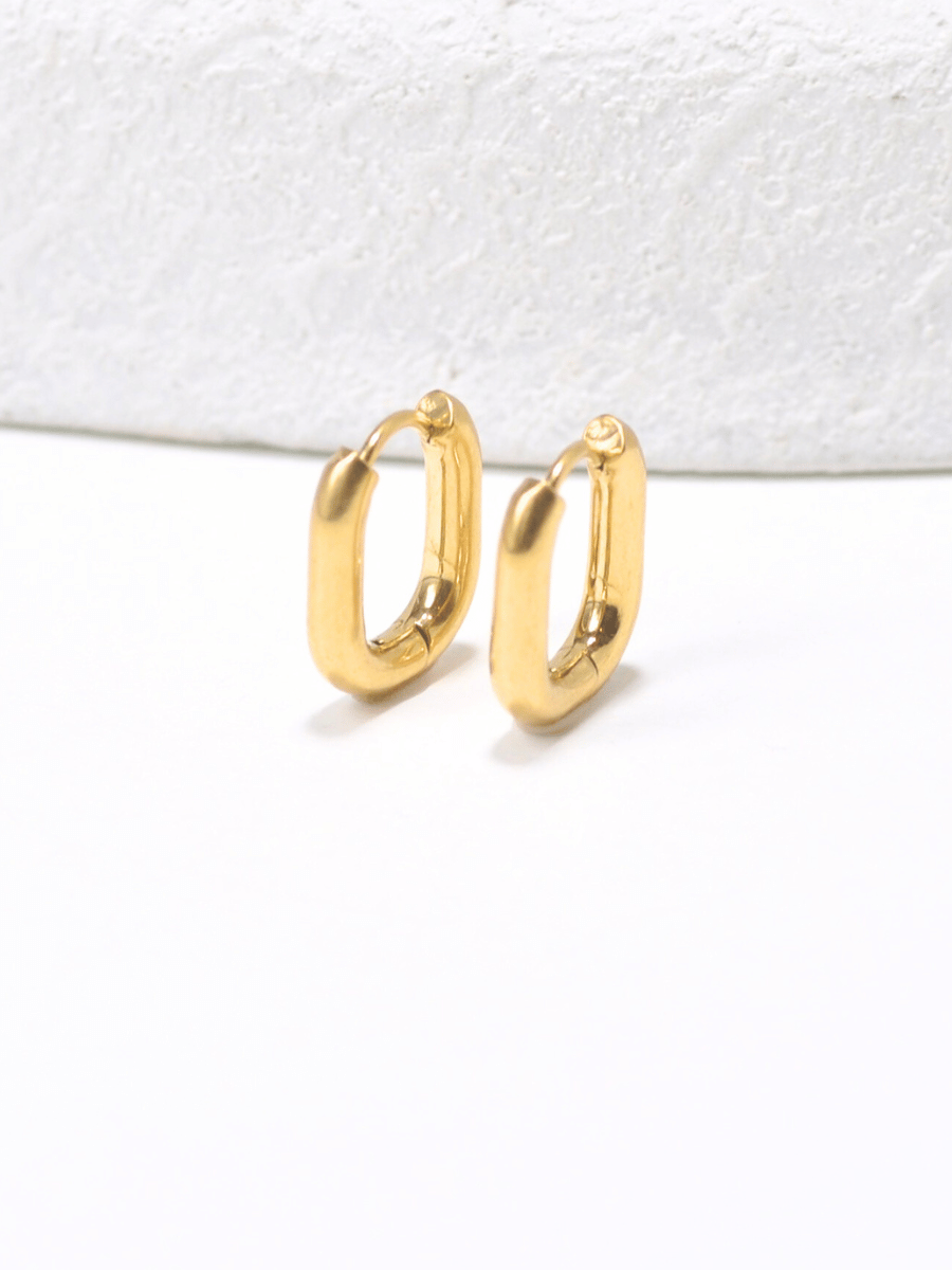 kadio jewelry Mia Hoop fashion gold earrings