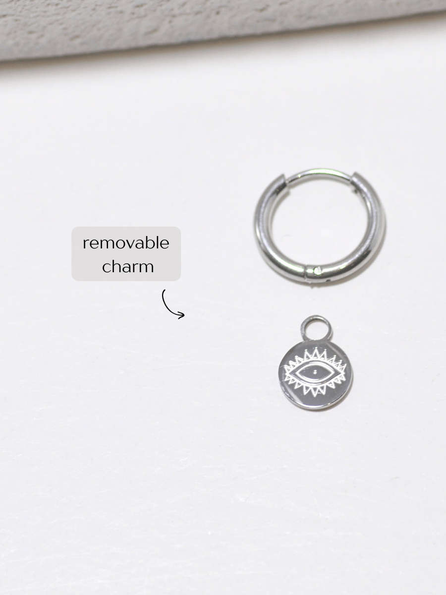 kadio jewelry Nazar Earrings fashion silver earrings