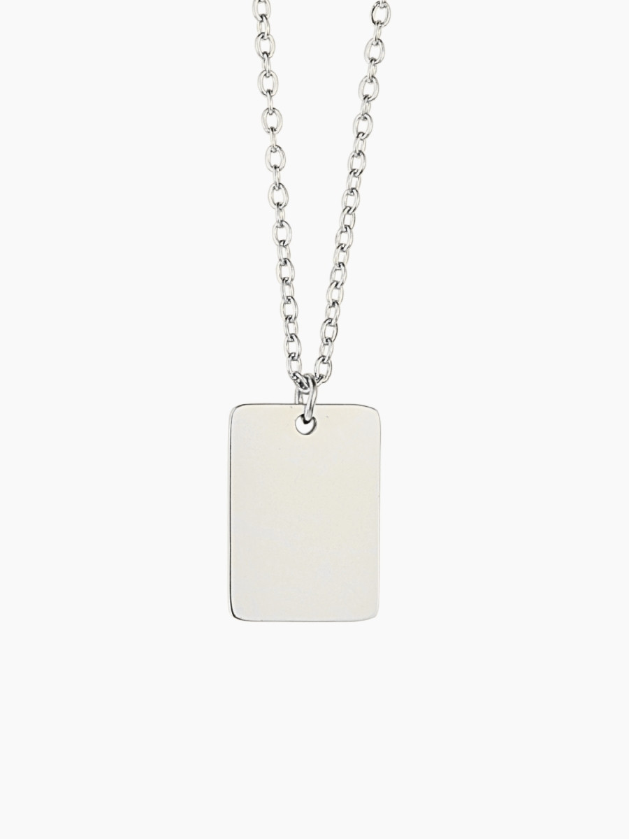 kadio jewelry Rhea Engravable (TEXT & ICON) fashion silver necklaces