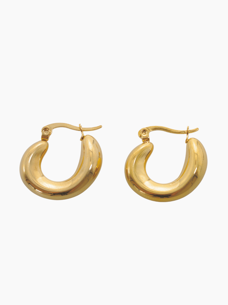 kadio jewelry Ria Hoop fashion gold earrings