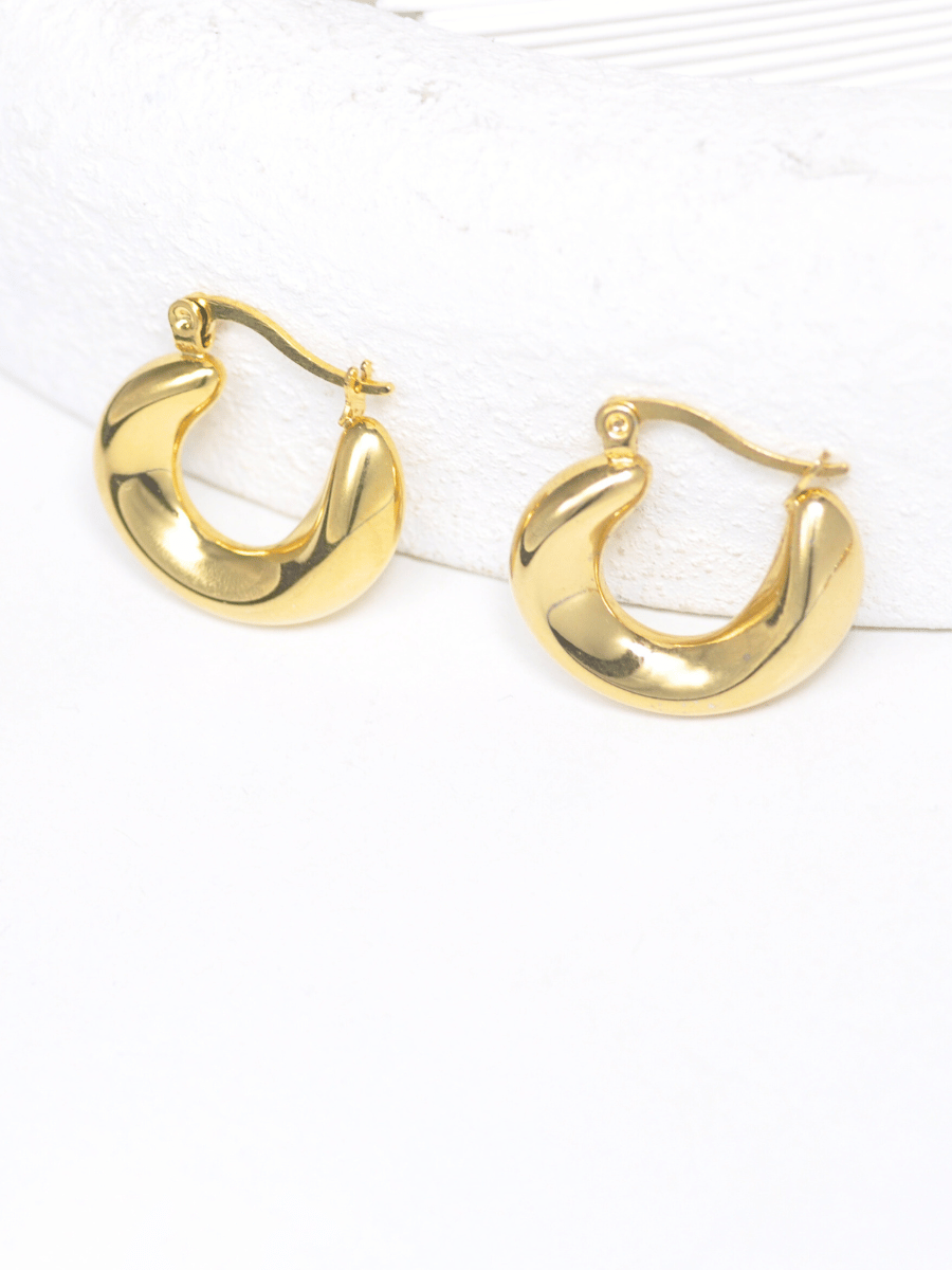 kadio jewelry Ria Hoop fashion gold earrings