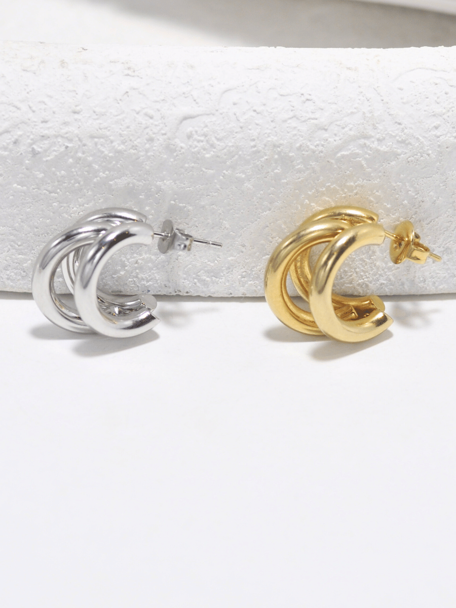 kadio jewelry Tiffany Stud fashion gold earrings