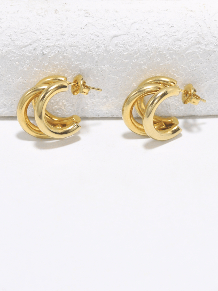 kadio jewelry Tiffany Stud fashion gold earrings